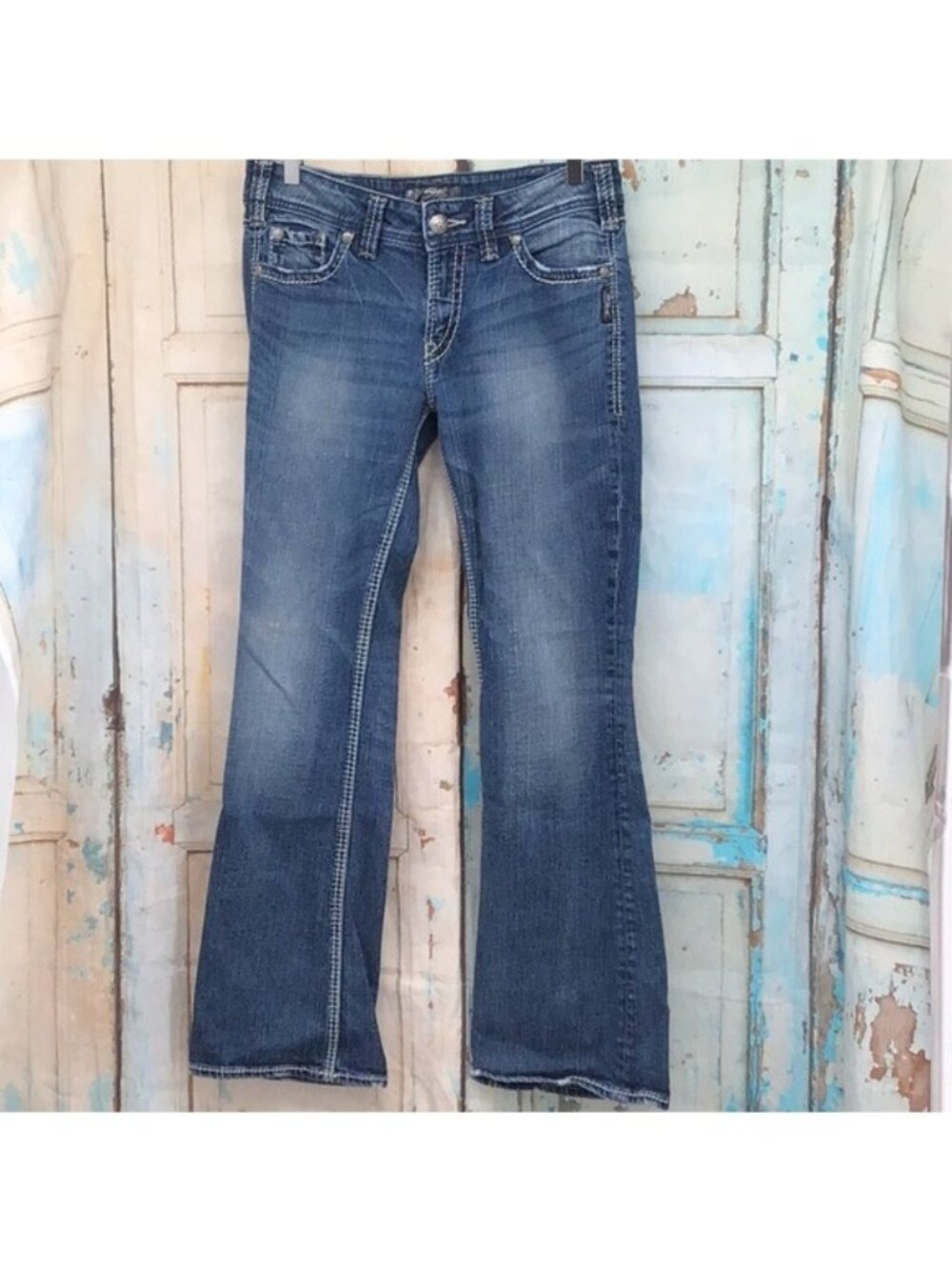Silver Jeans Co. Womens Suki Surplus Bootcut Denim Jeans W30/L32 Medium Wash